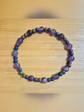Handmade Amethyst Gemstone Bracelet